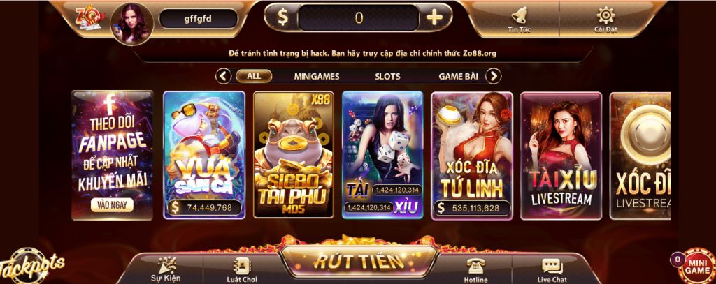 kho game hấp dẫn tại Zowin